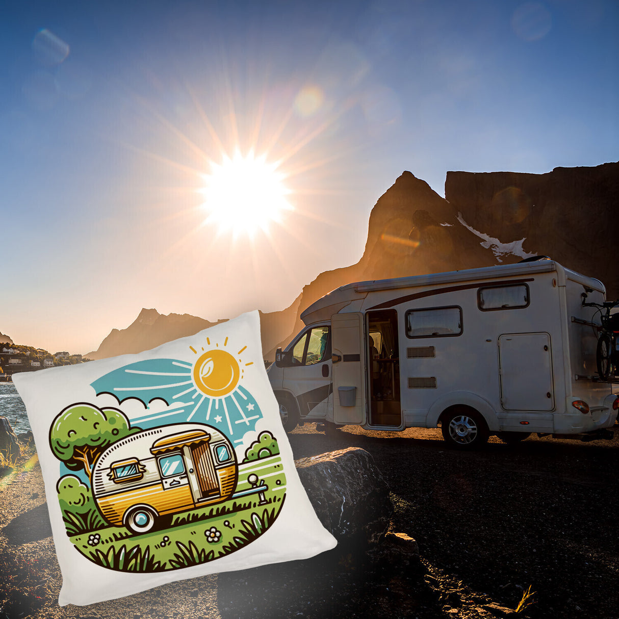 Campingmobil Wohnwagen Kissen