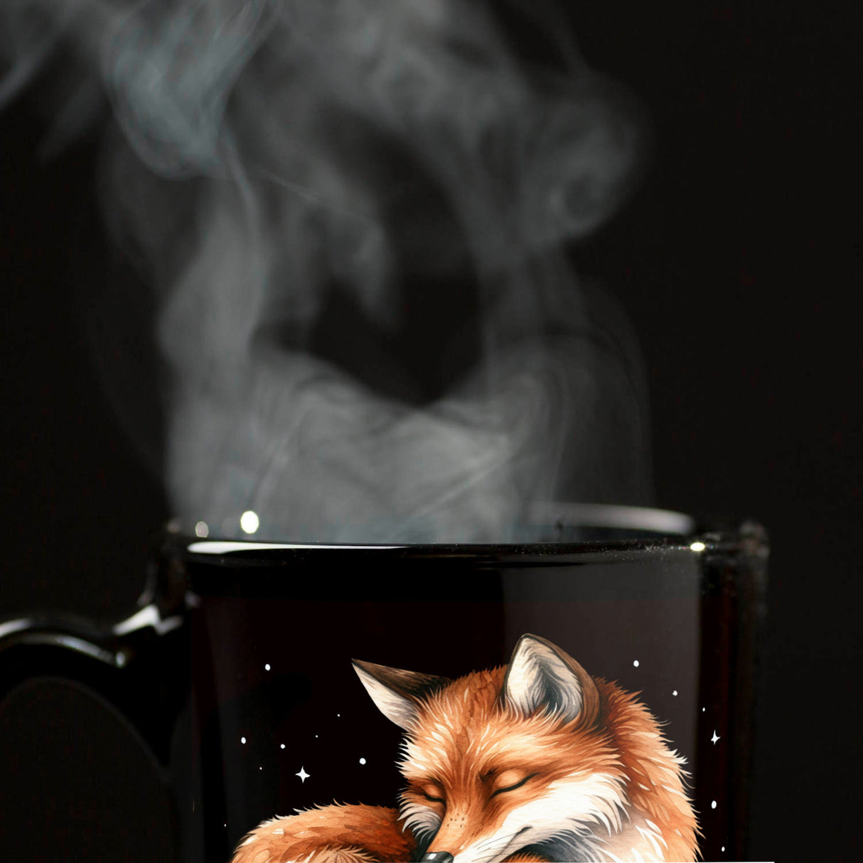 Mamafuchs Tasse schwarz in Schwarz