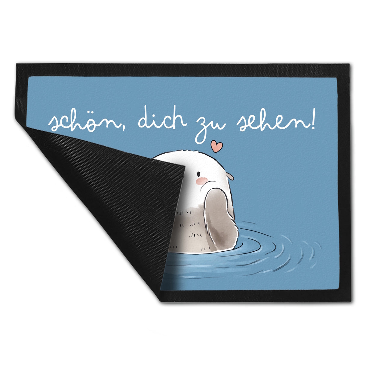 Otter Fußmatte in 35x50 cm mit Spruch Schön dich zu sehen