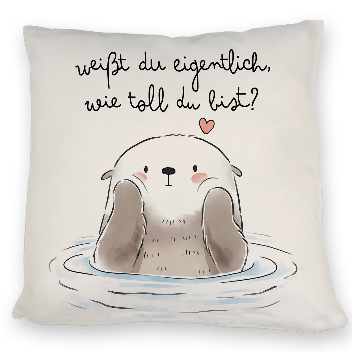 Kuscheliger Otter Kissen Zeig Liebe mit Charme! trendaffe.de