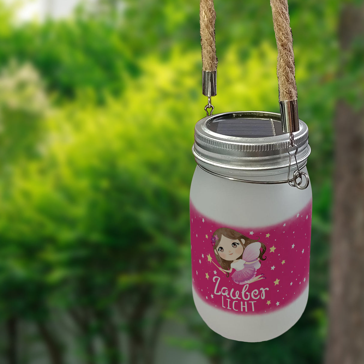 Fee Solarlicht mit Spruch Zauberlicht