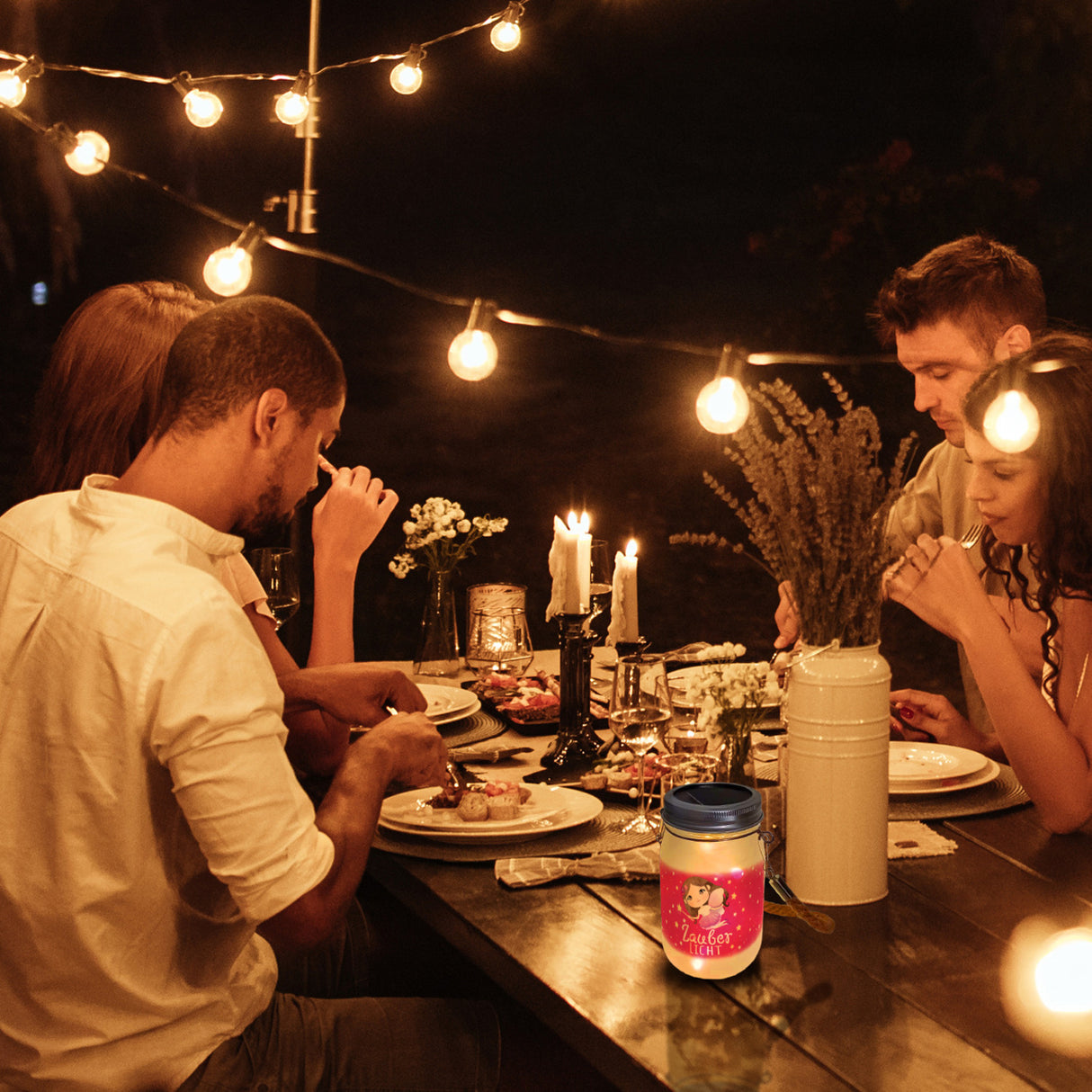 Fee Solarlicht mit Spruch Zauberlicht