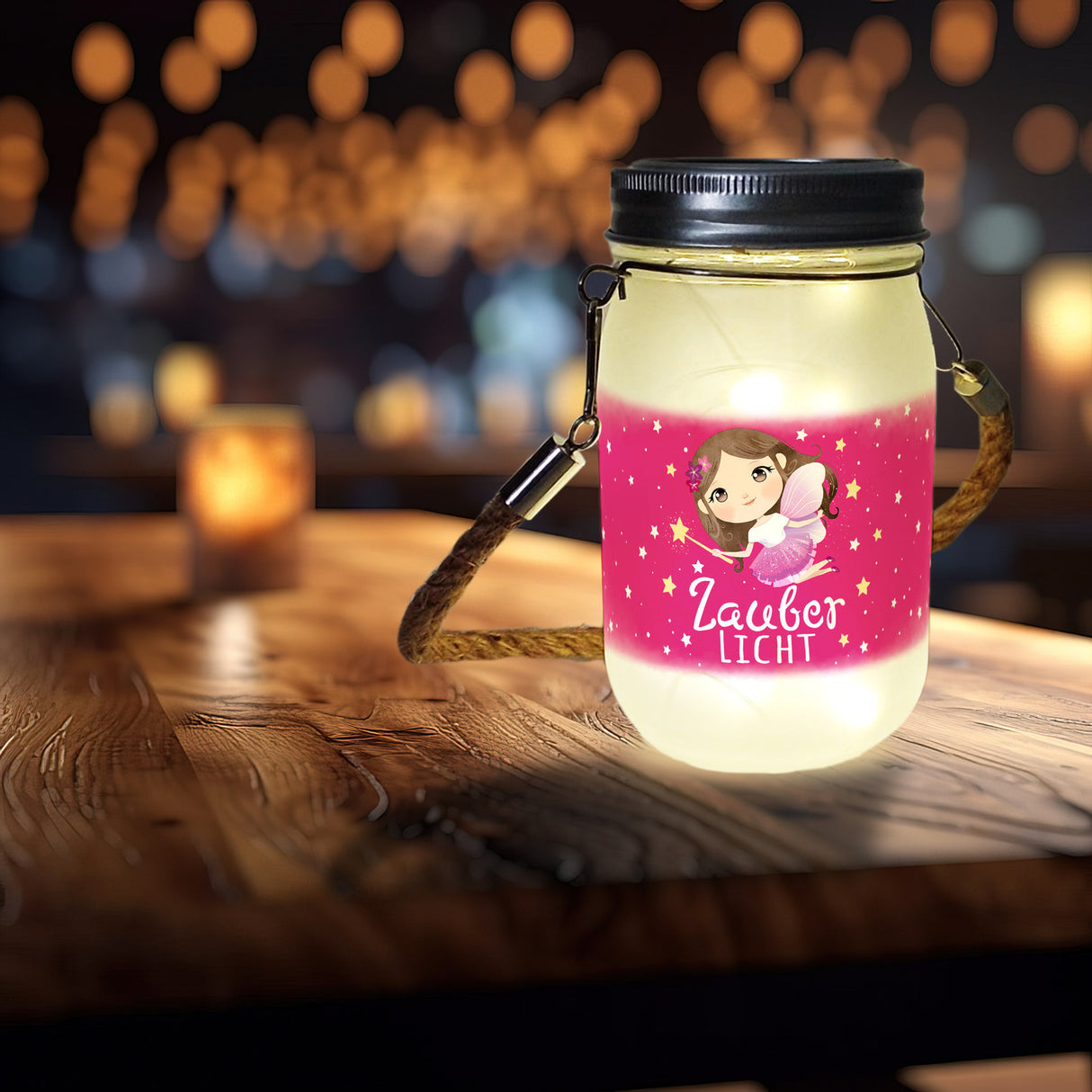 Fee Solarlicht mit Spruch Zauberlicht
