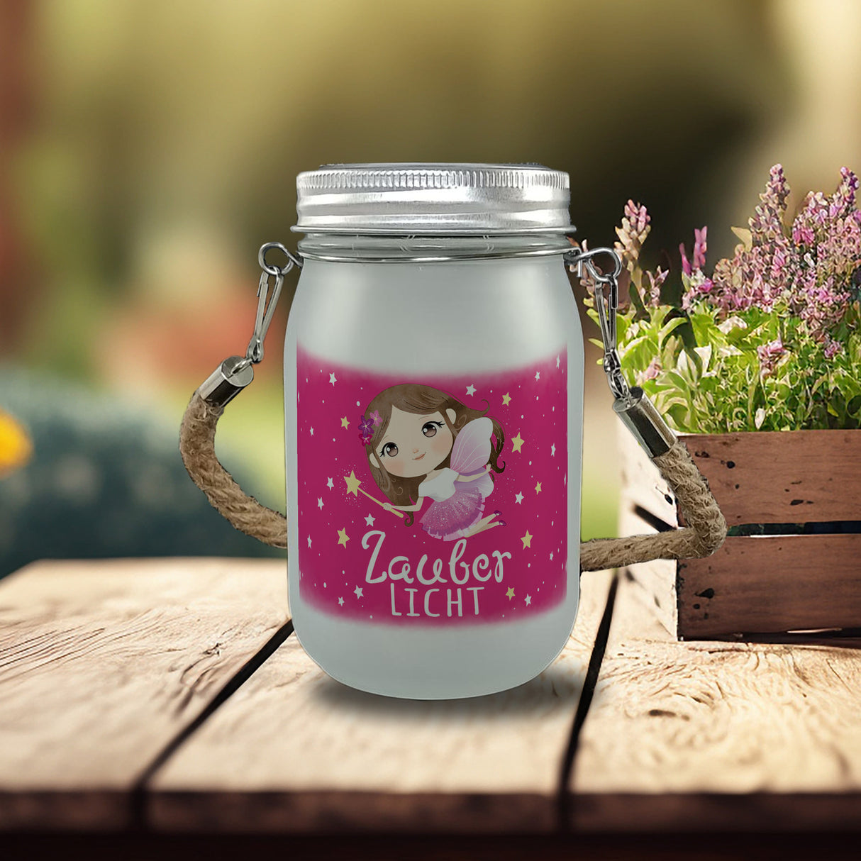 Fee Solarlicht mit Spruch Zauberlicht