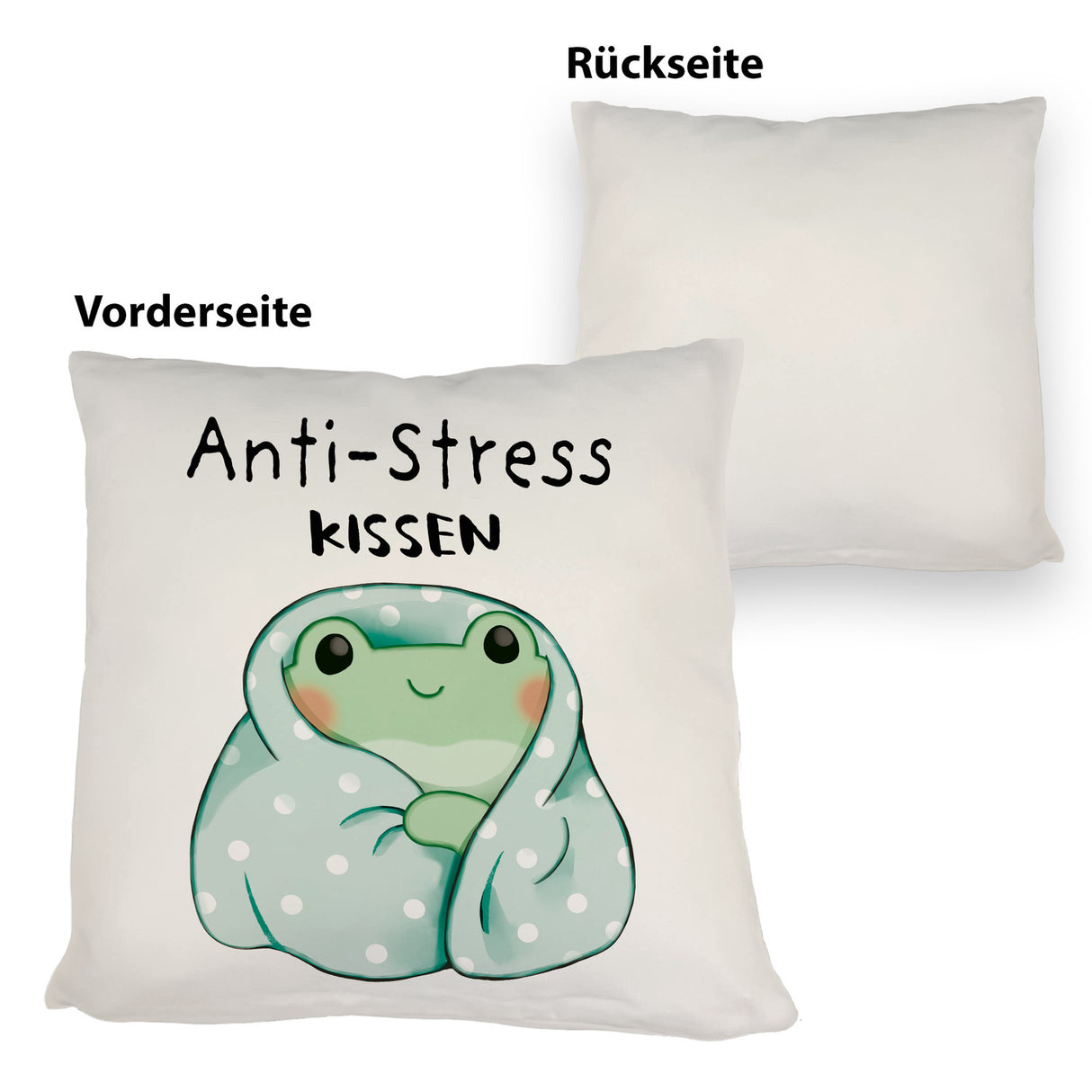 Frosch er Decke Kissen mit Spruch Anti-Stress Kissen