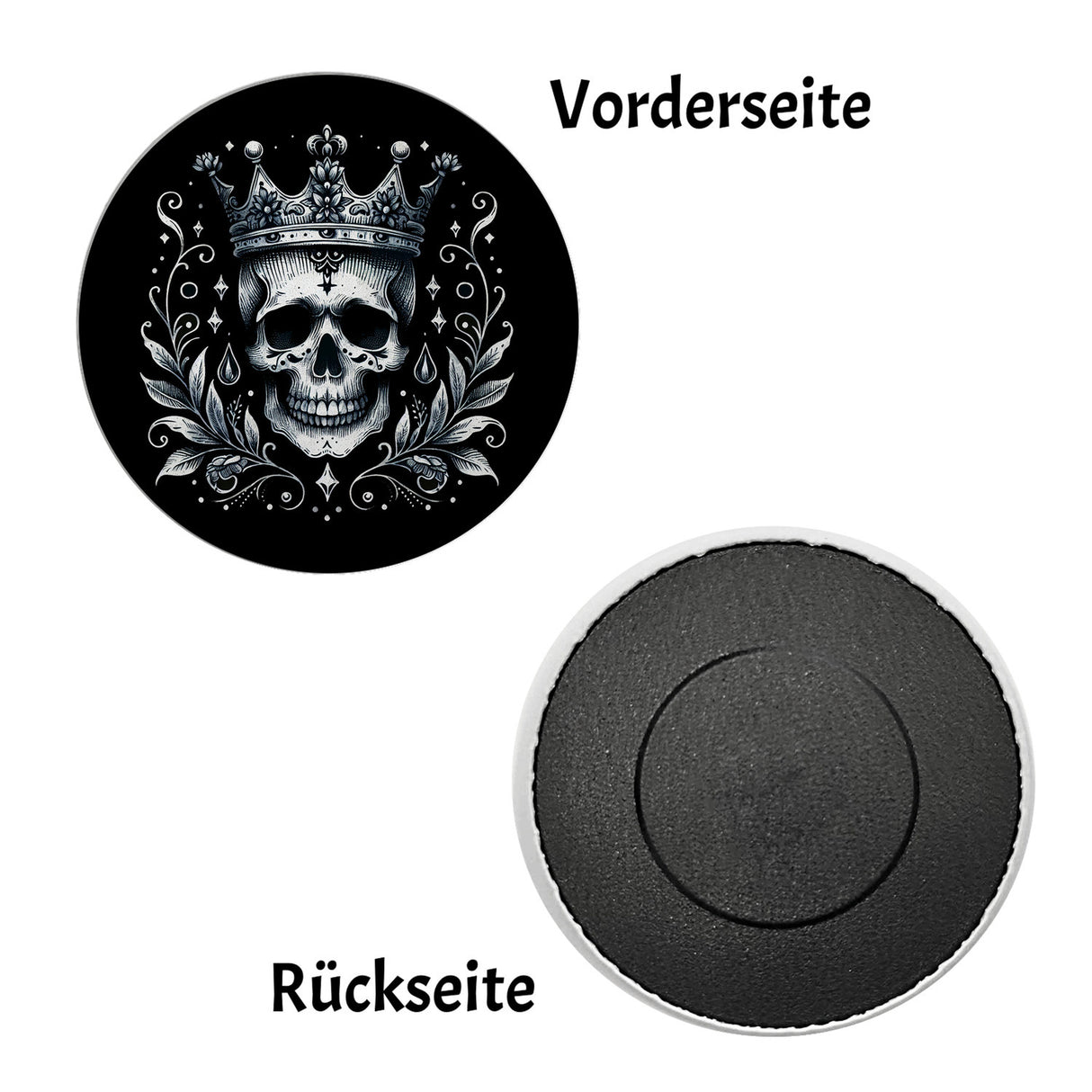 Skelettkönig Magnet rund rund