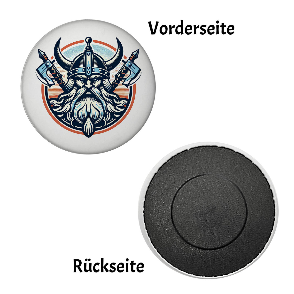 Odin Wikinger Magnet rund rund