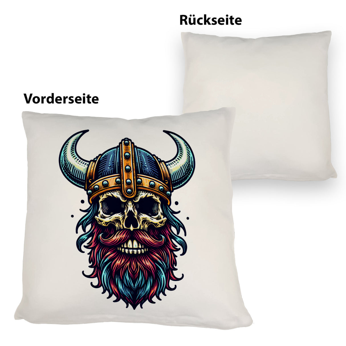 Totenkopf Wikinger Kissen