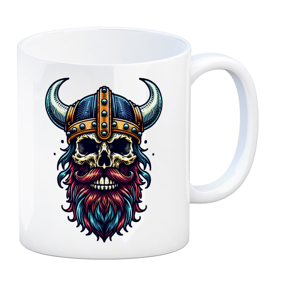 Totenkopf Wikinger Kaffeebecher