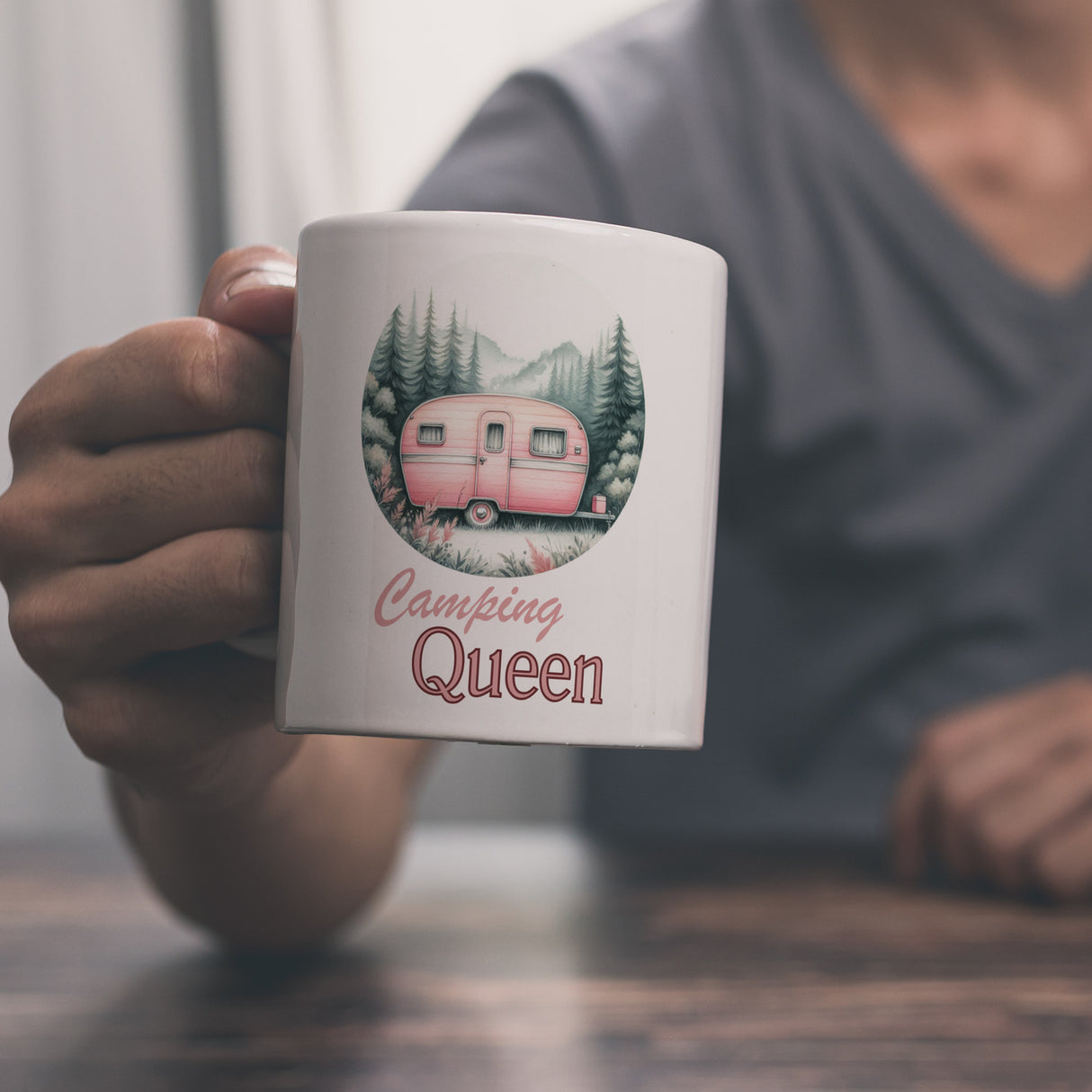 Camping Queen Wohnwagen Kaffeebecher