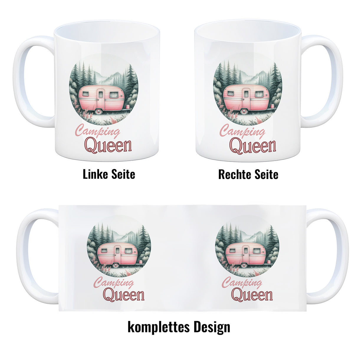 Camping Queen Wohnwagen Kaffeebecher