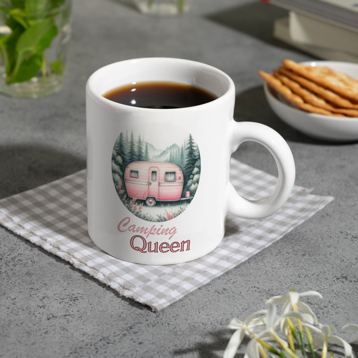 Camping Queen Wohnwagen Kaffeebecher