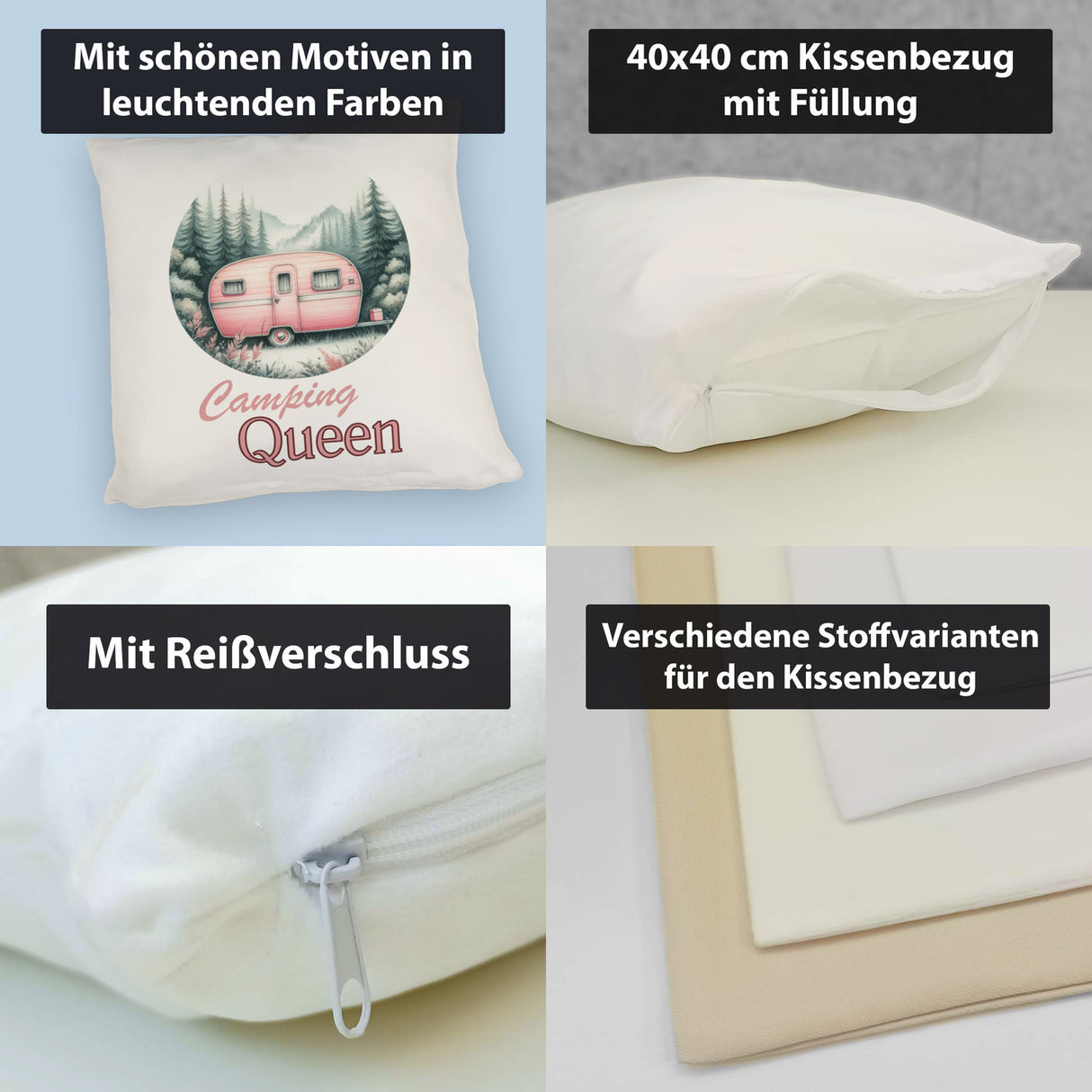 Camping Queen Wohnwagen Kissen