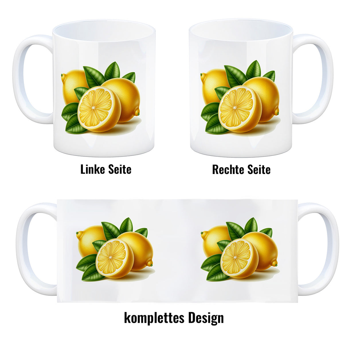 Zitronen Kaffeebecher