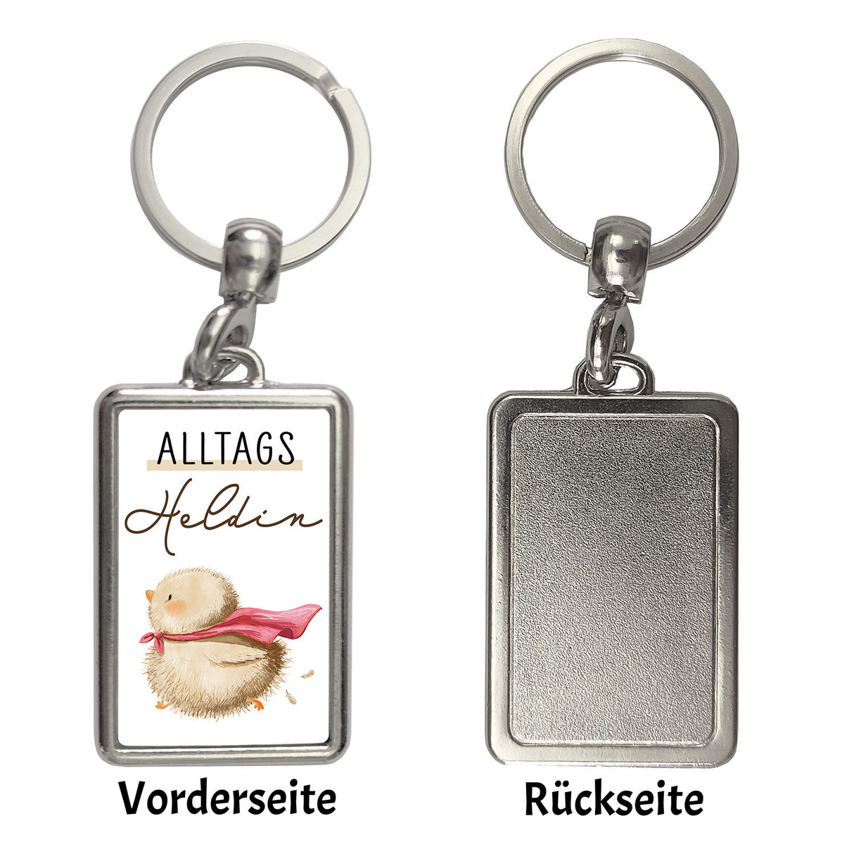 Küken Schlüsselanhänger mit Spruch Alltagsheldin