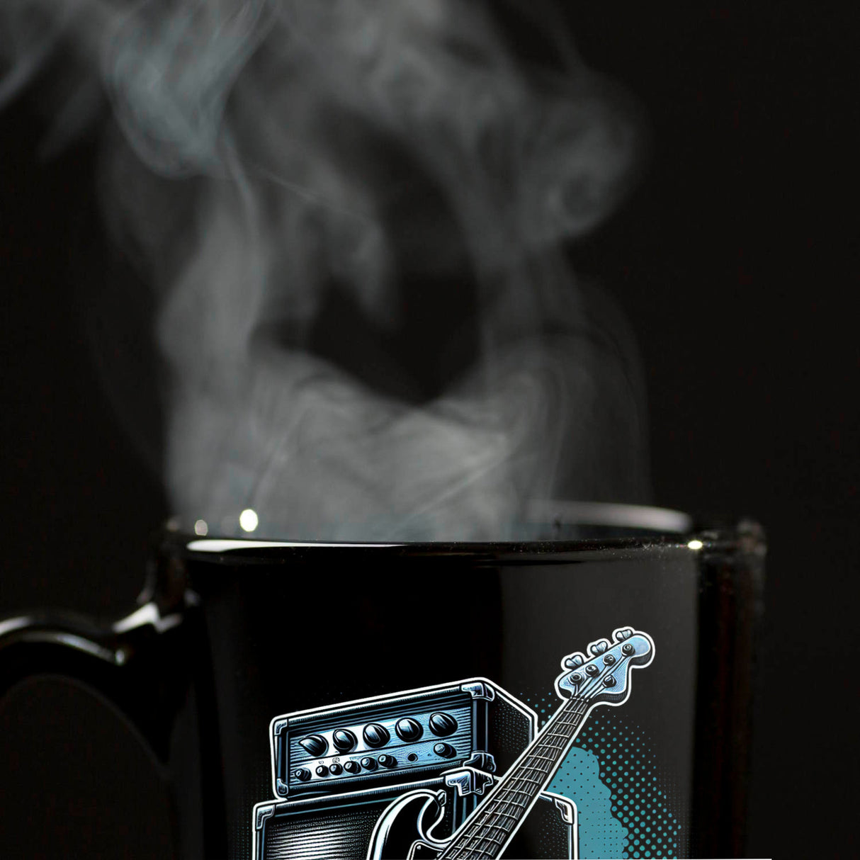 Bass-Gitarre Tasse in Schwarz