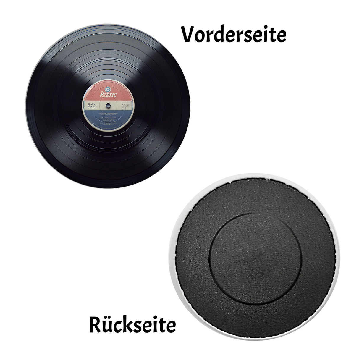 Schallplatte Magnet rund