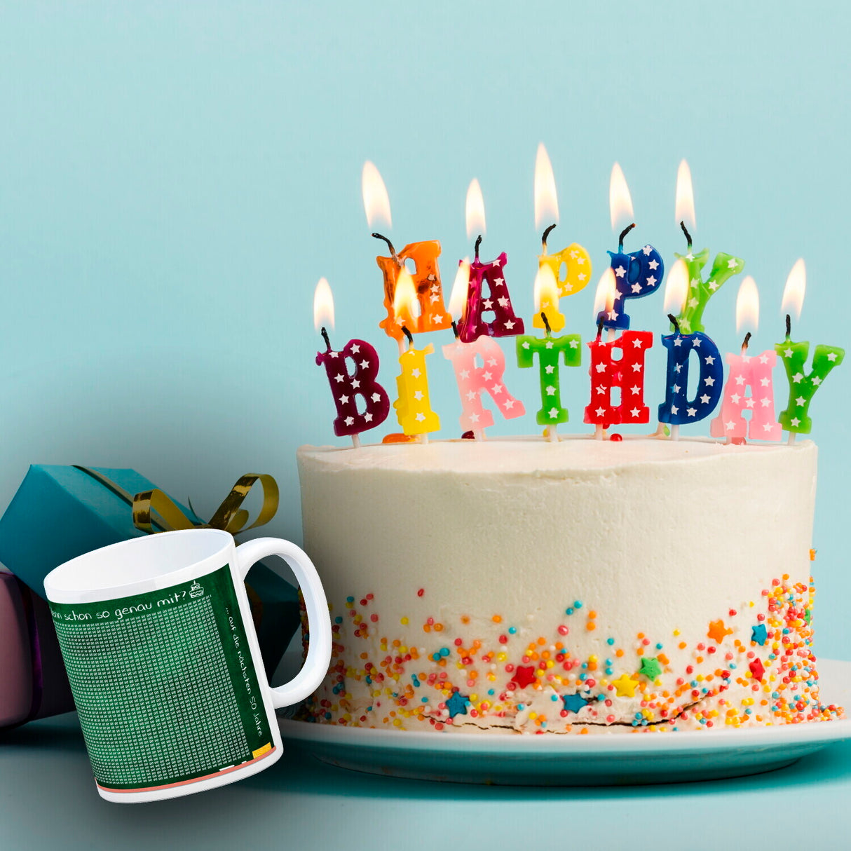 Tafel des Lebens - Tasse zum 50. Geburtstag - 18262 Tage gelebt