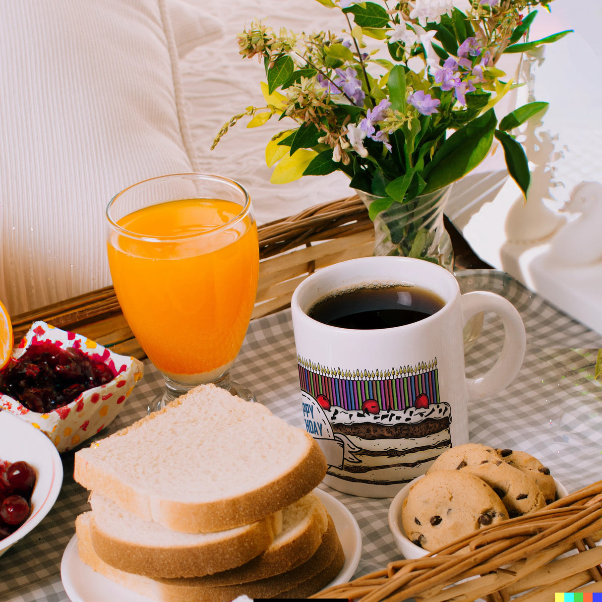 Geburtstagstorte Kaffeebecher zum 82. Geburtstag mit 82 Kerzen