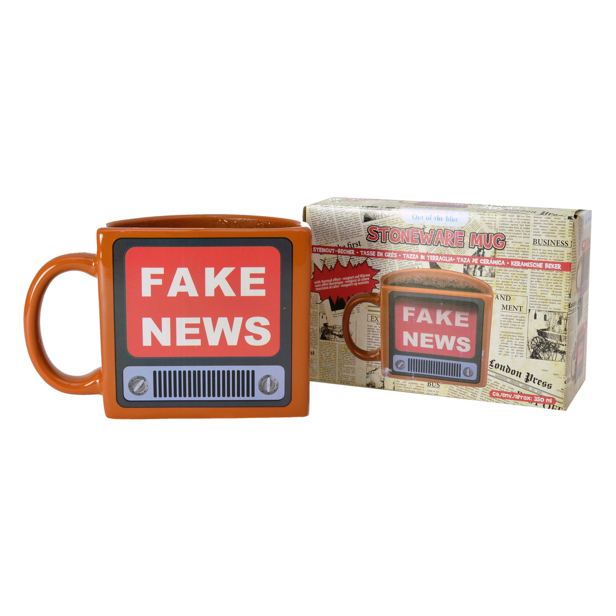 Fake News Kaffeebecher mit Wärmeeffekt