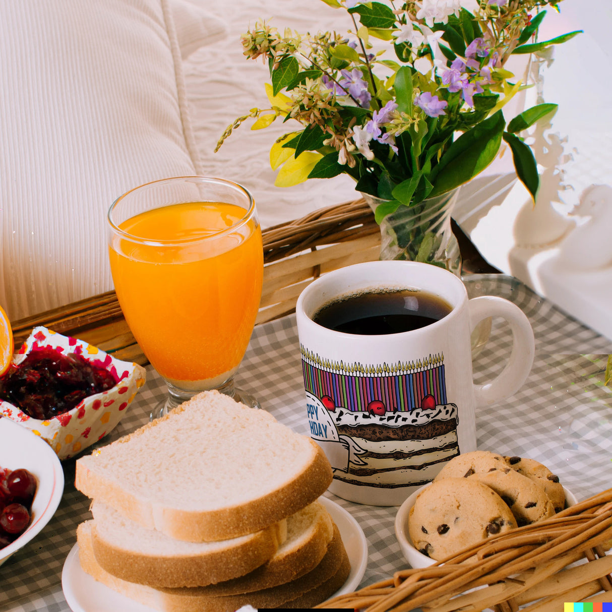 Geburtstagstorte Kaffeebecher zum 90. Geburtstag mit 90 Kerzen