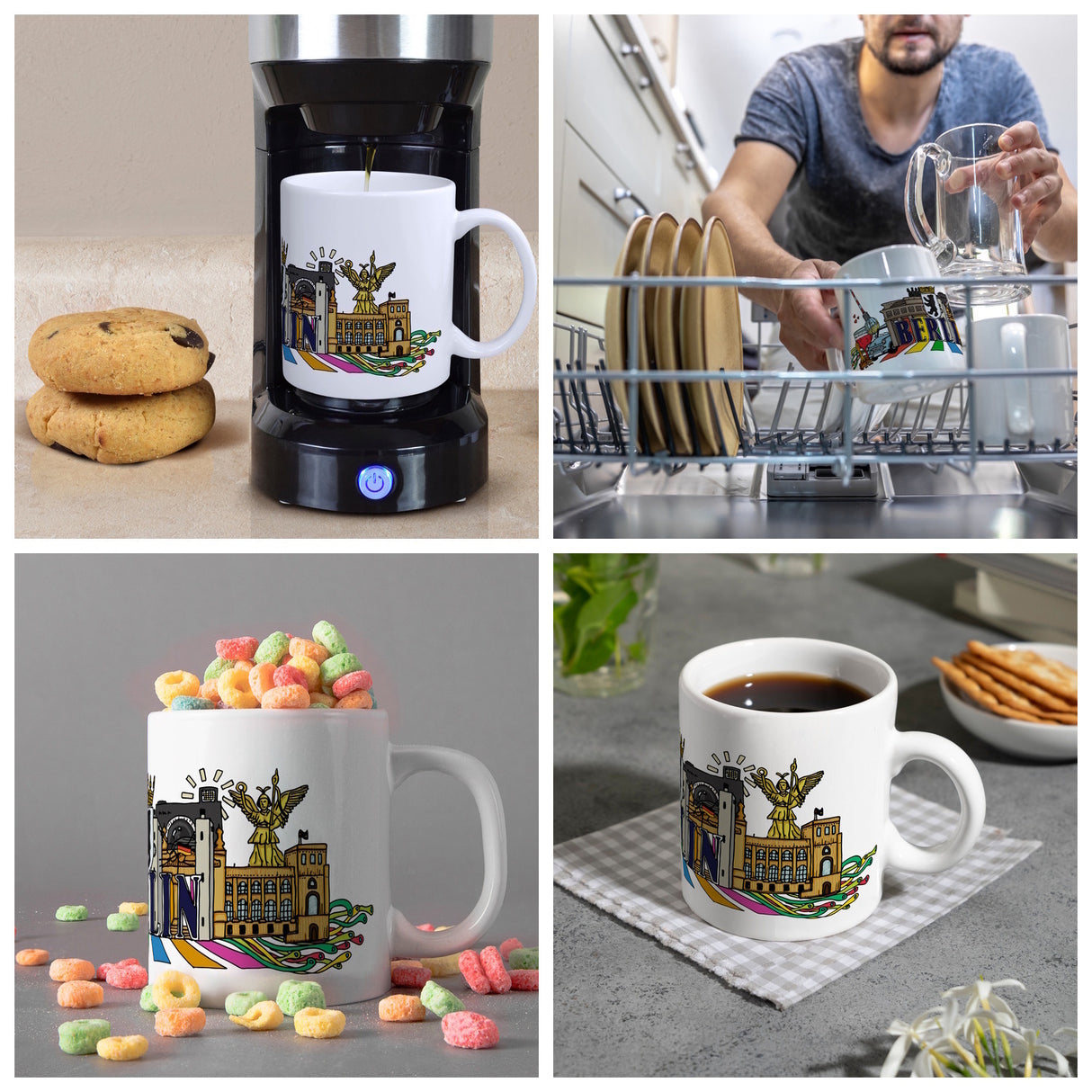Berlin Wimmelgrafik Kaffeebecher