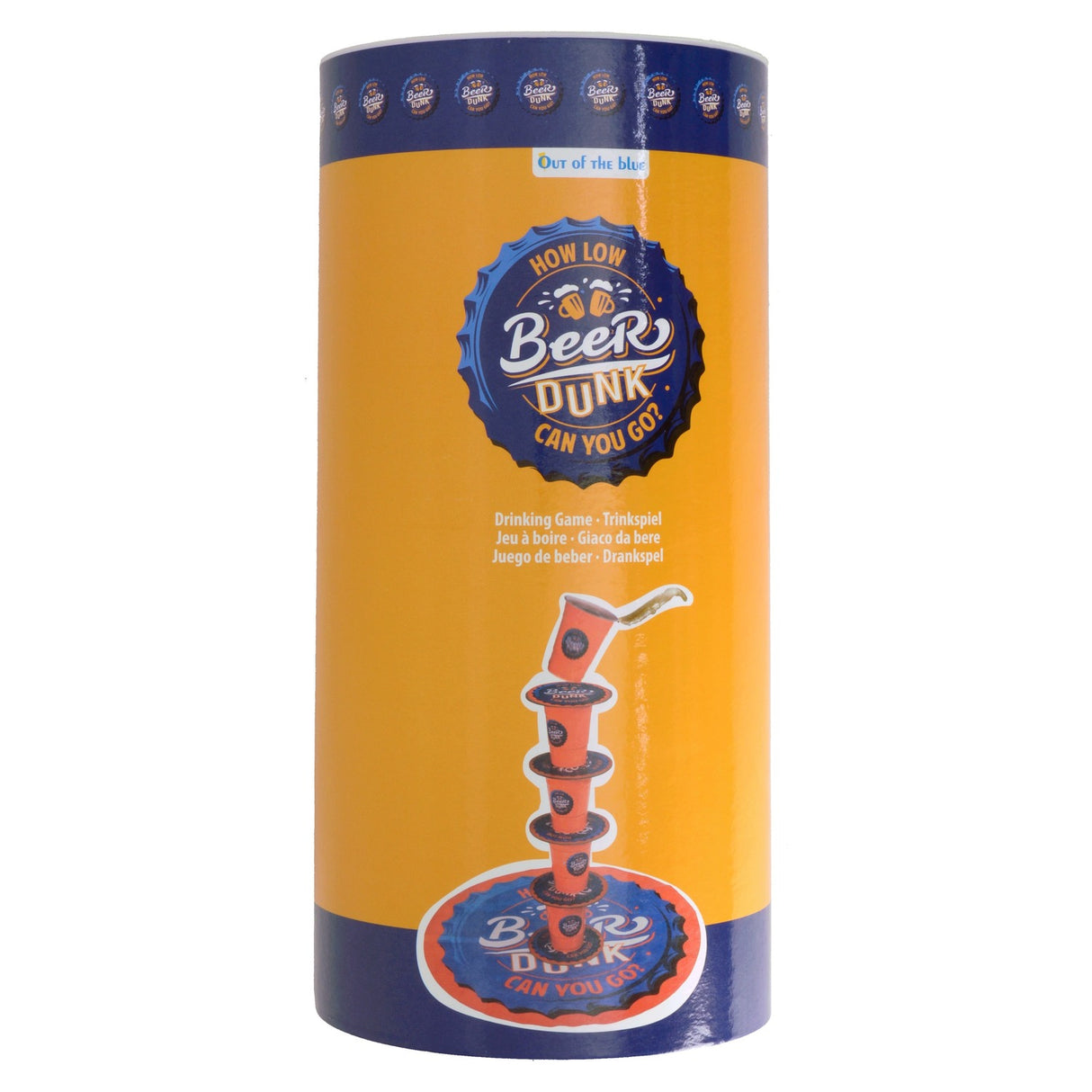 Beer Dunk Trinkspiel mit 18 Bechern, Spielmatte und 8 Bierdeckeln