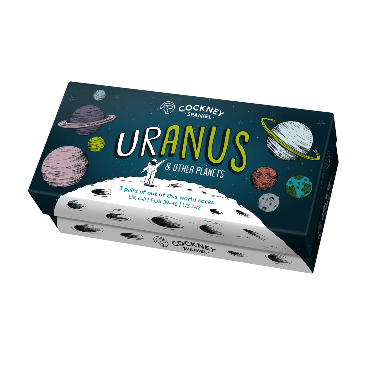 Planeten Socken mit Geschenkverpackung in 39-46 (3 Paar)