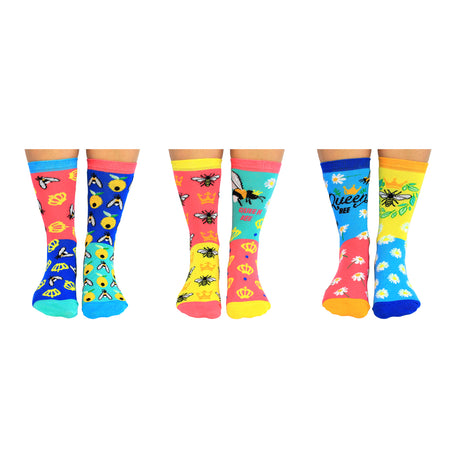 Bee Yourself Bienen Oddsocks Socken in 37-42 im 6er Set