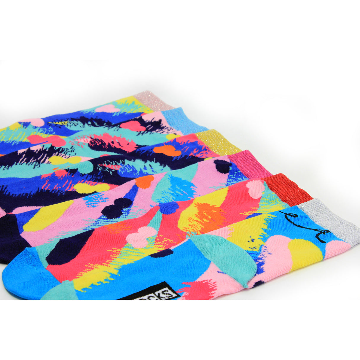 Glamazing Glitzer Oddsocks Socken in 37-42 im 6er Set
