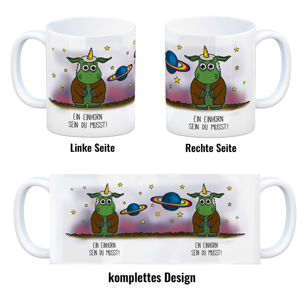 Ein Einhorn sein du musst! Honeycorns Kaffeebecher