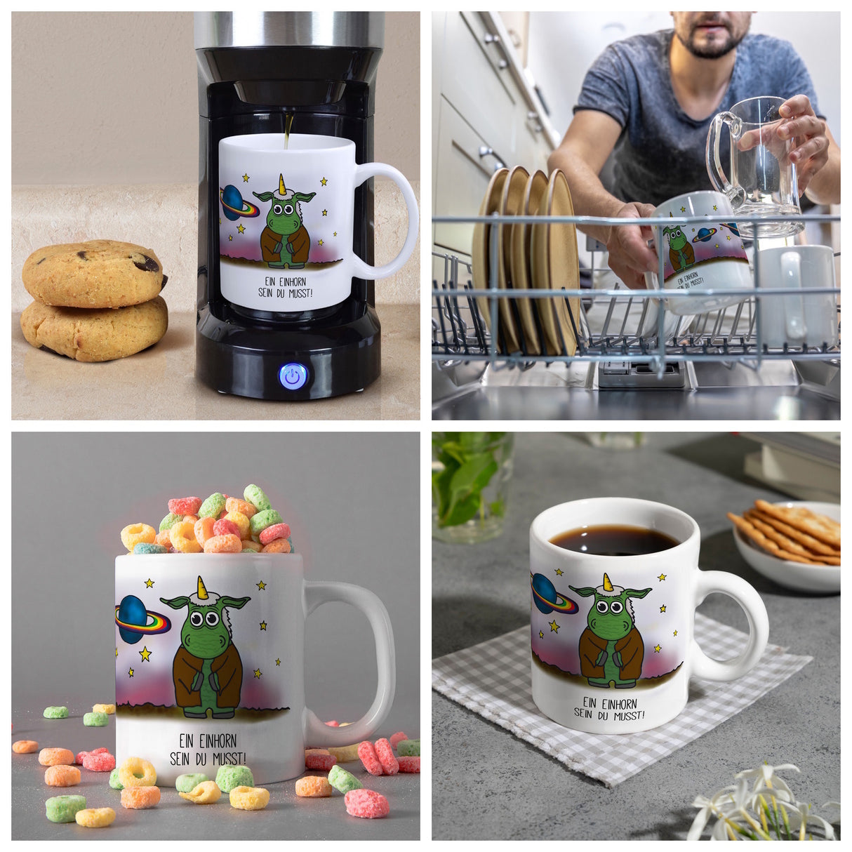 Ein Einhorn sein du musst! Honeycorns Kaffeebecher