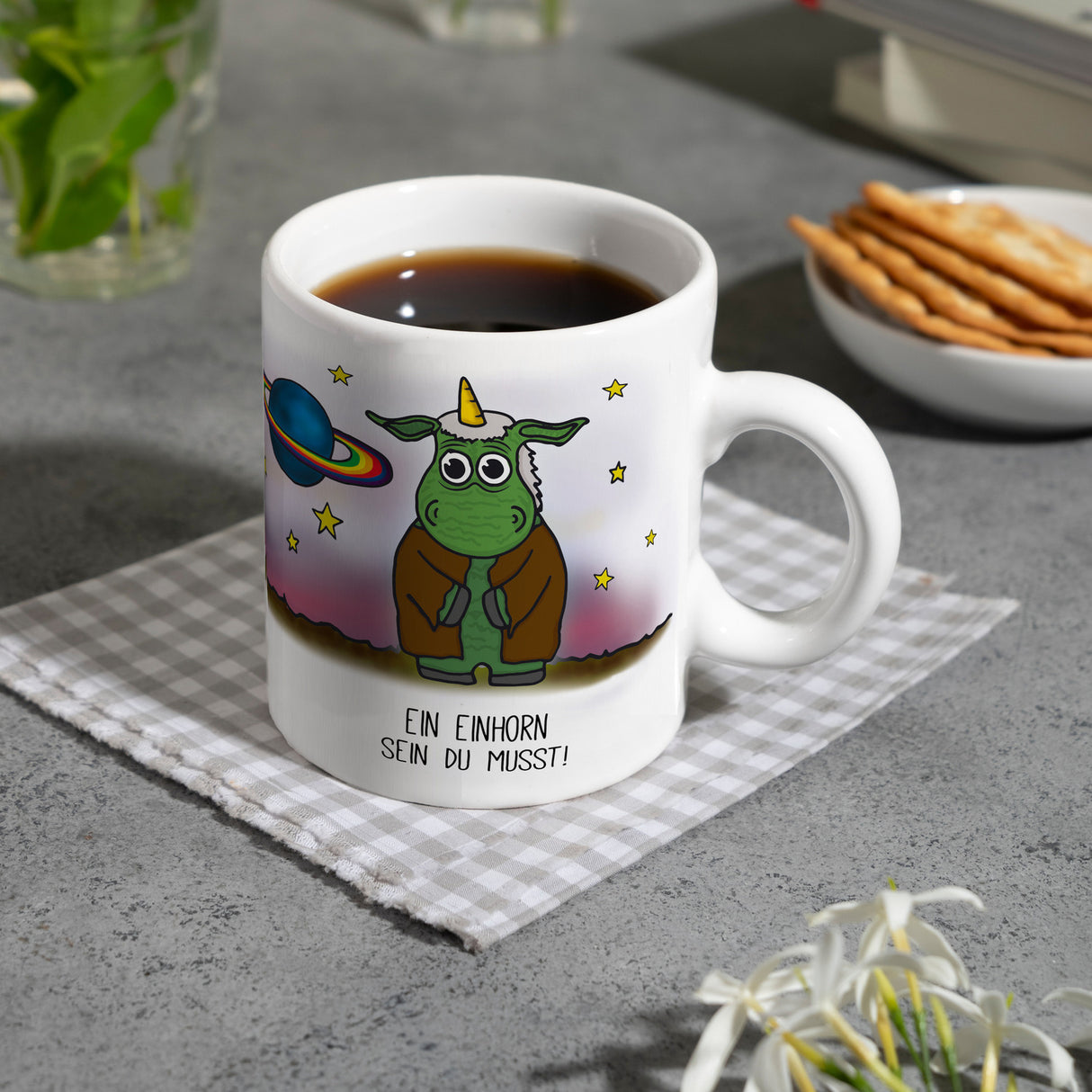 Ein Einhorn sein du musst! Honeycorns Kaffeebecher