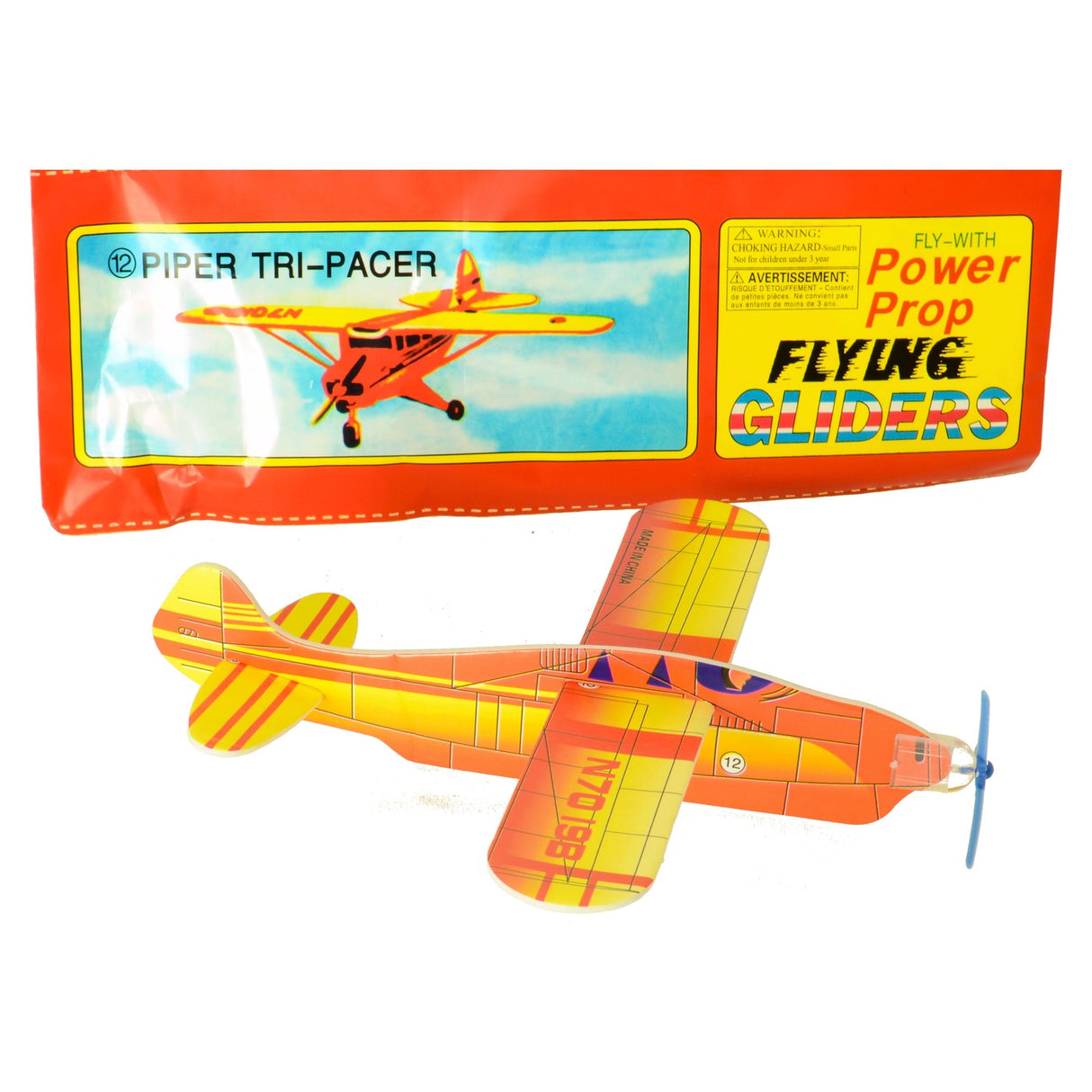 Styroporflieger Piper Tri-Pacer Spielzeug