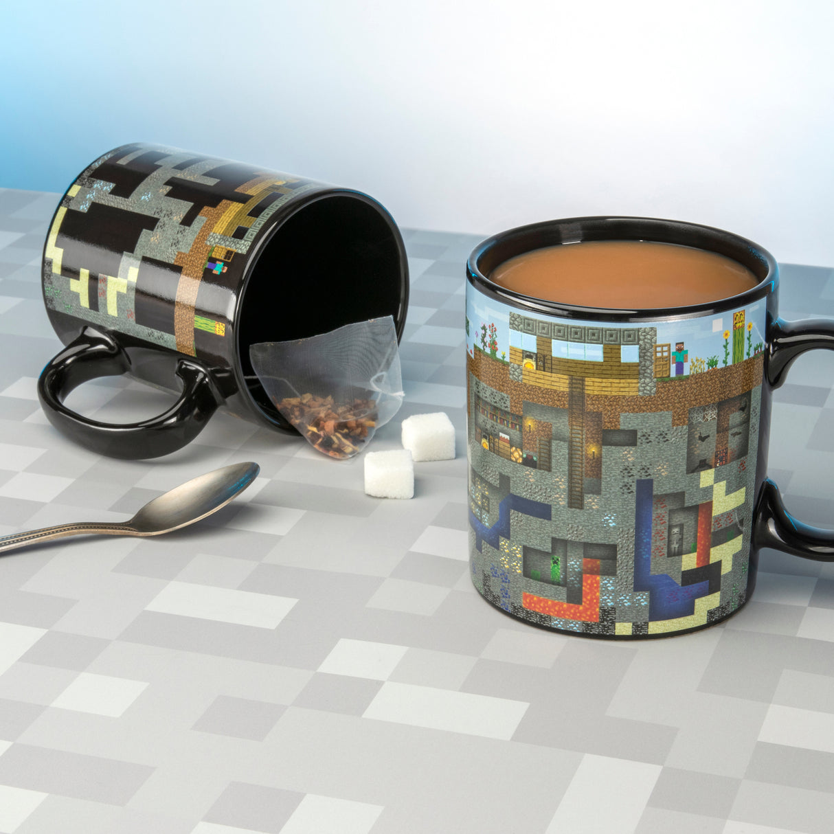 Minecraft Spielwelt XL Kaffeebecher mit Wärmeeffekt