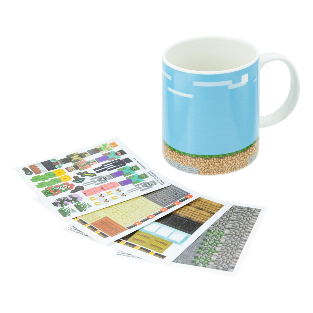 Minecraft Build a Level Kaffeebecher mit Stickern