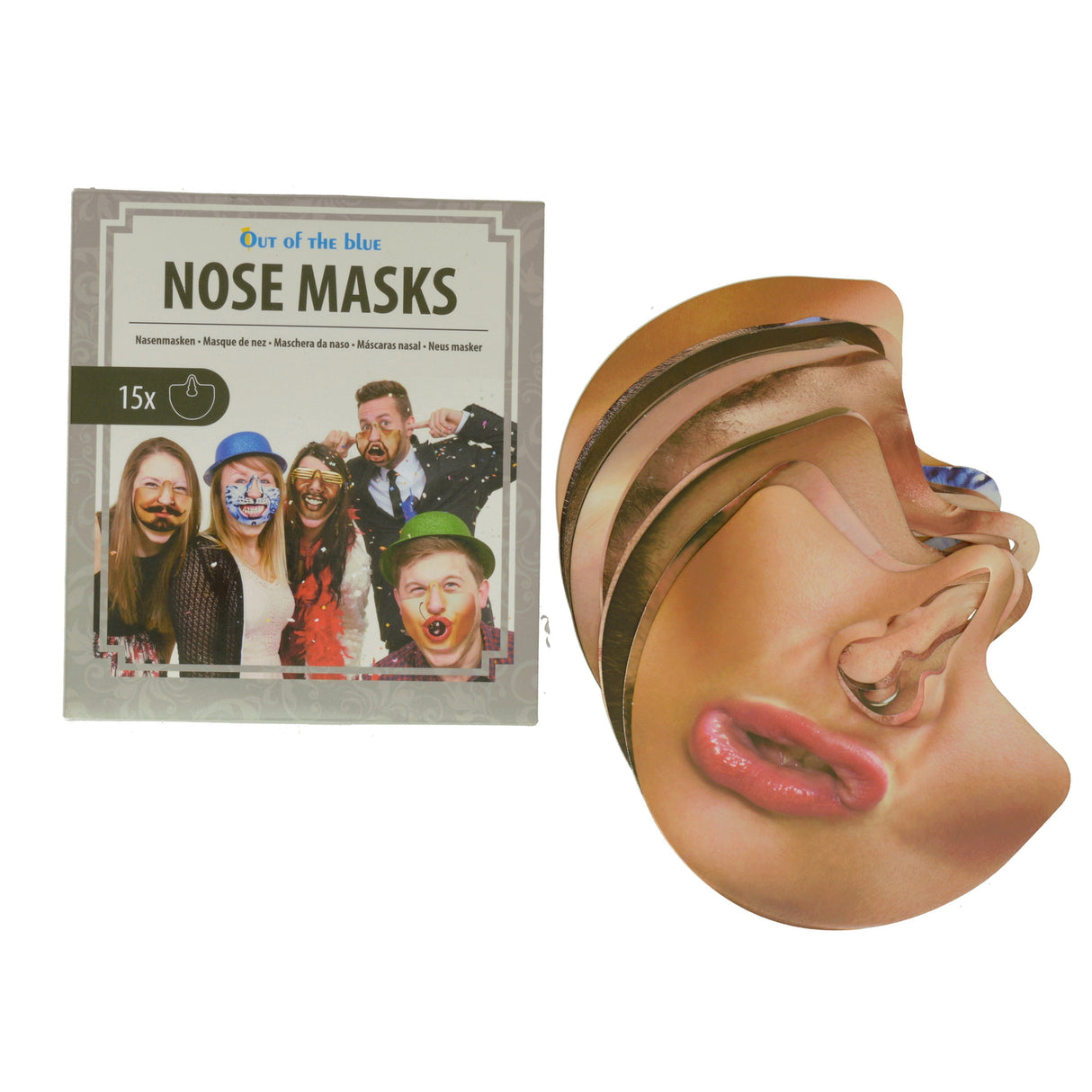 Gesichtsausdrücke Nasenmasken im 15er Set