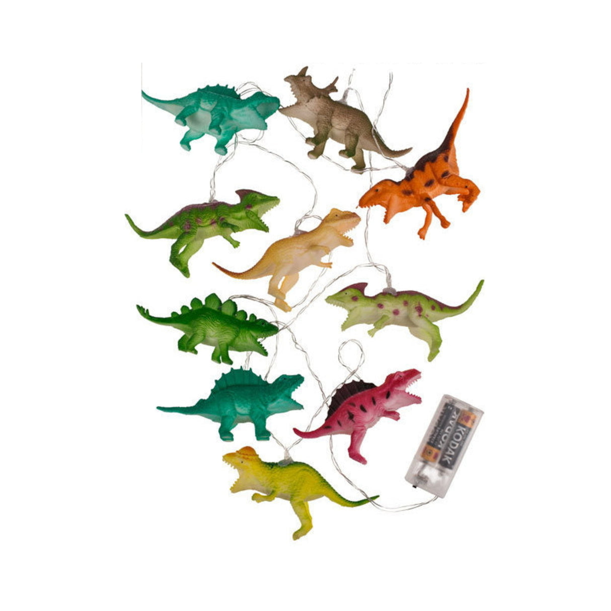 Dinosaurier Lichterkette mit 10 Dinos