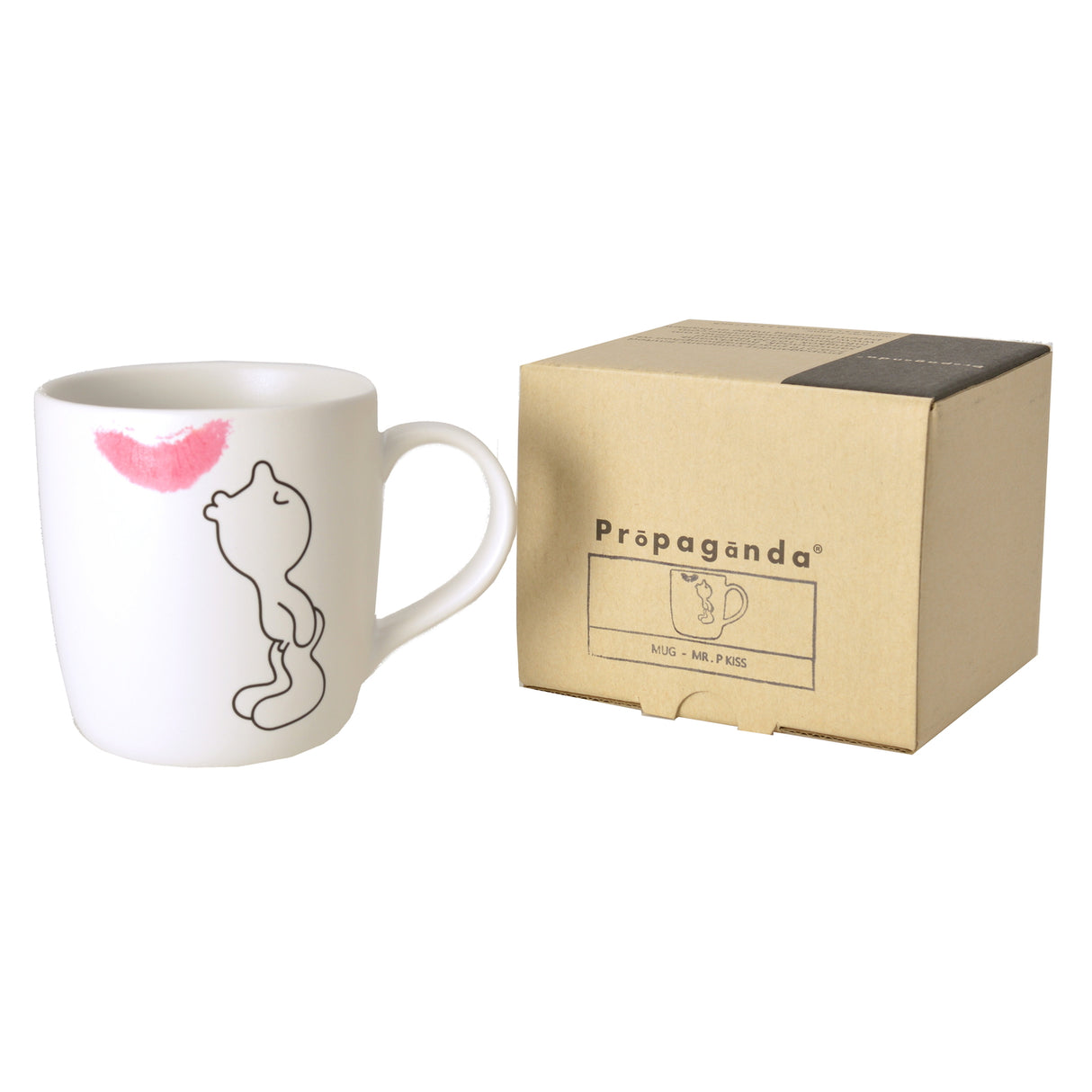 Mr. P Kiss Kaffeebecher mit Lippenabdruck