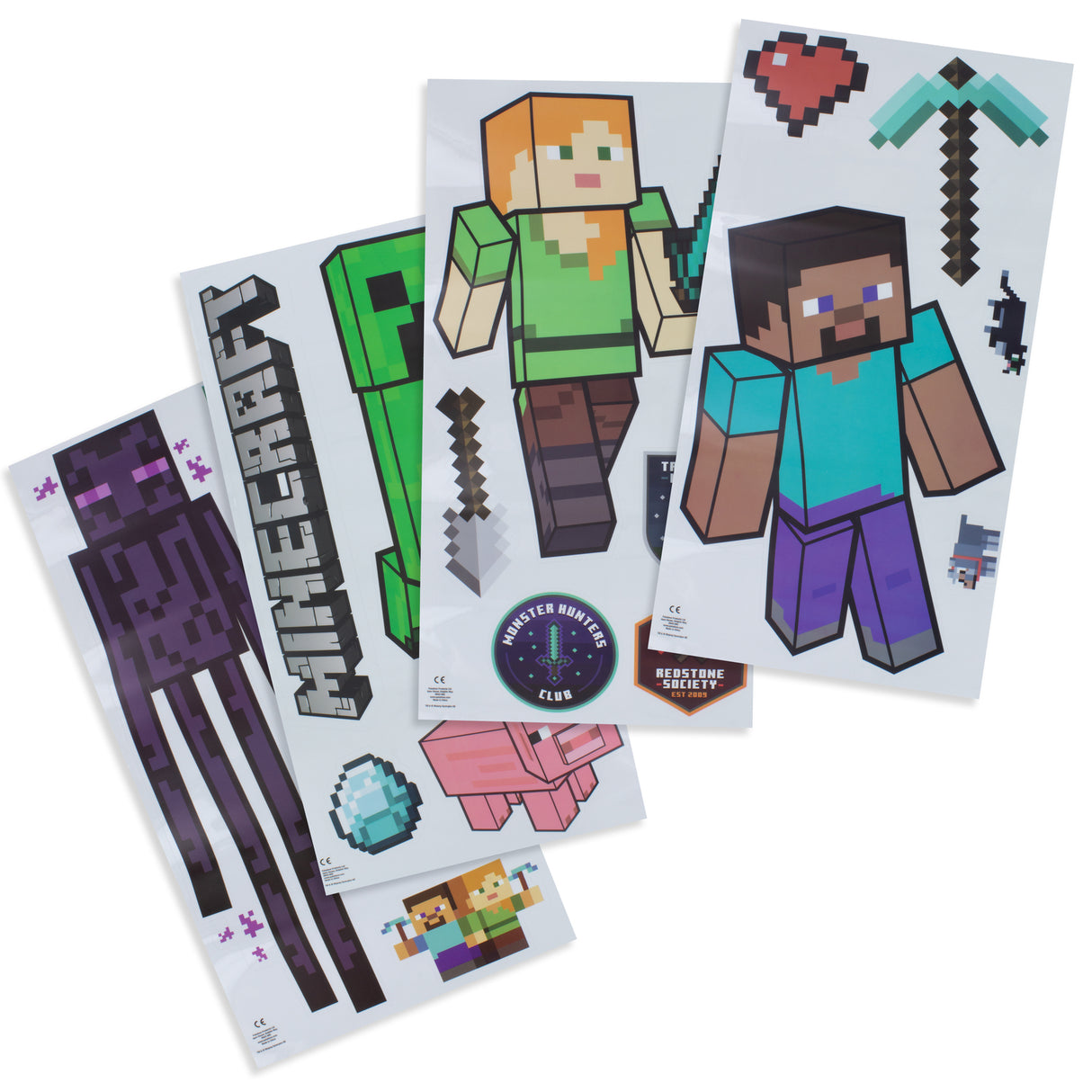Minecraft Wandsticker im 21er Set