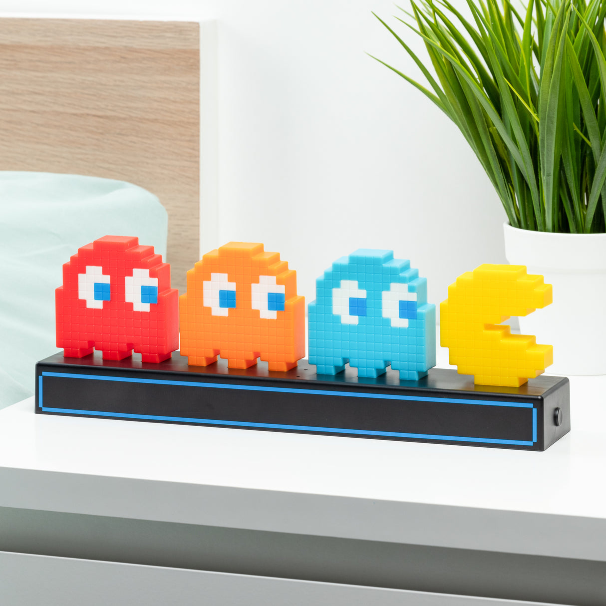 Pac-Man und Geister Dekolampe mit 3 verschiedenen Leuchtmodi