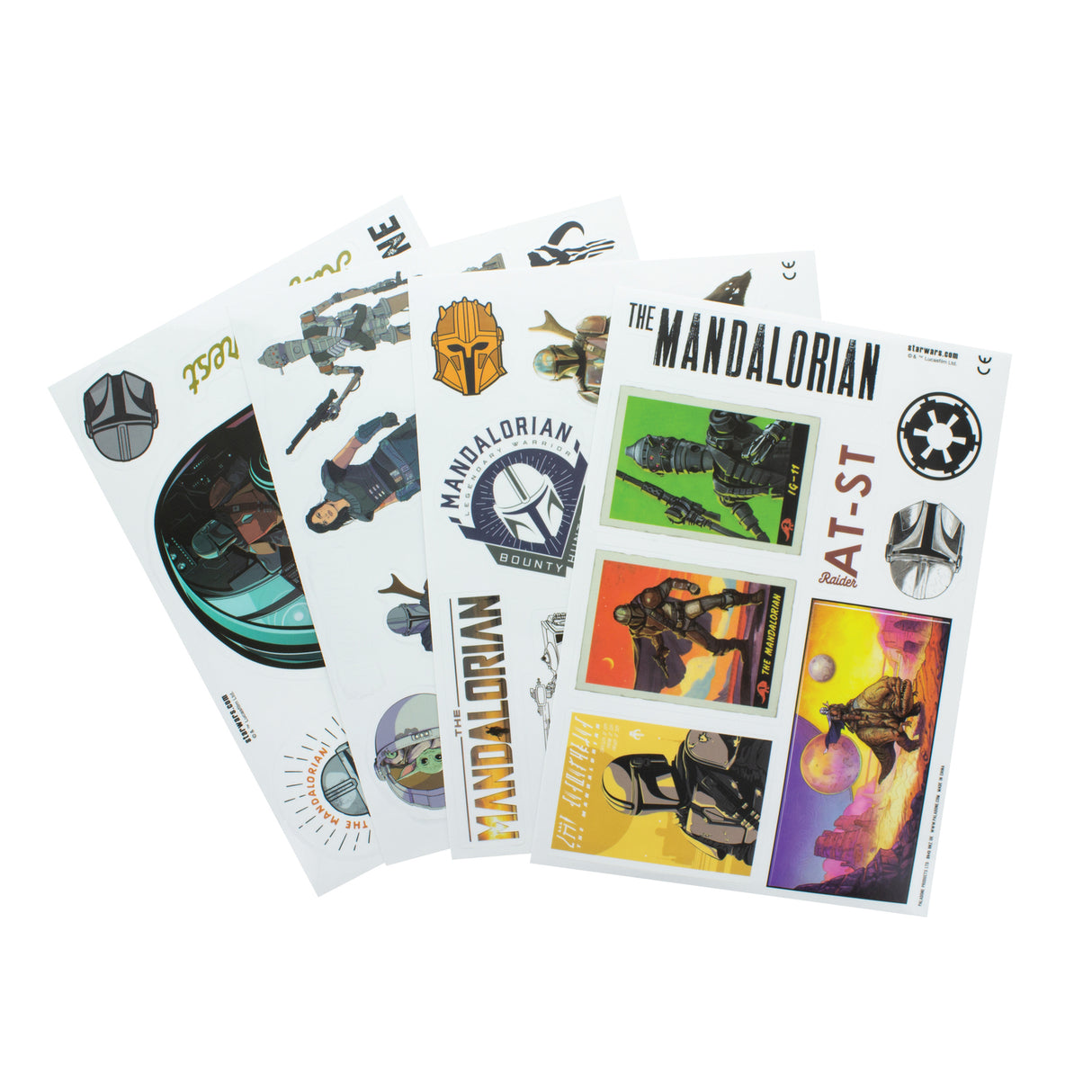 Star Wars The Mandalorian Sticker für Laptop, Smartphone und Tablet im 29er Set