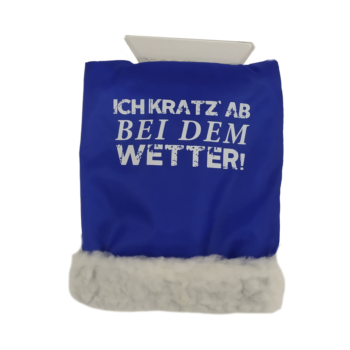 Ich kratz ab bei dem Wetter! Eiskratzer mit Handschuh