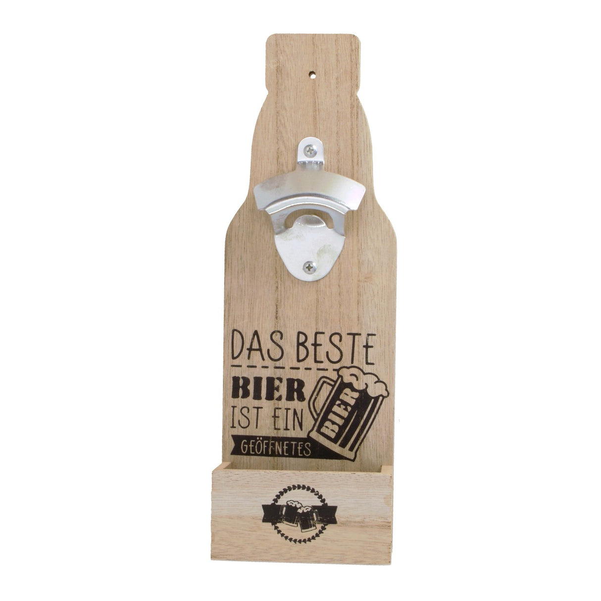 Das beste Bier ist ein Geöffnetes Flaschenöffner in Bierflaschenform