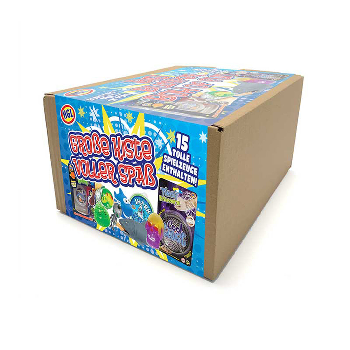 Ultimative Jungen Geschenkbox mit 15 Spielzeugen und Gadgets