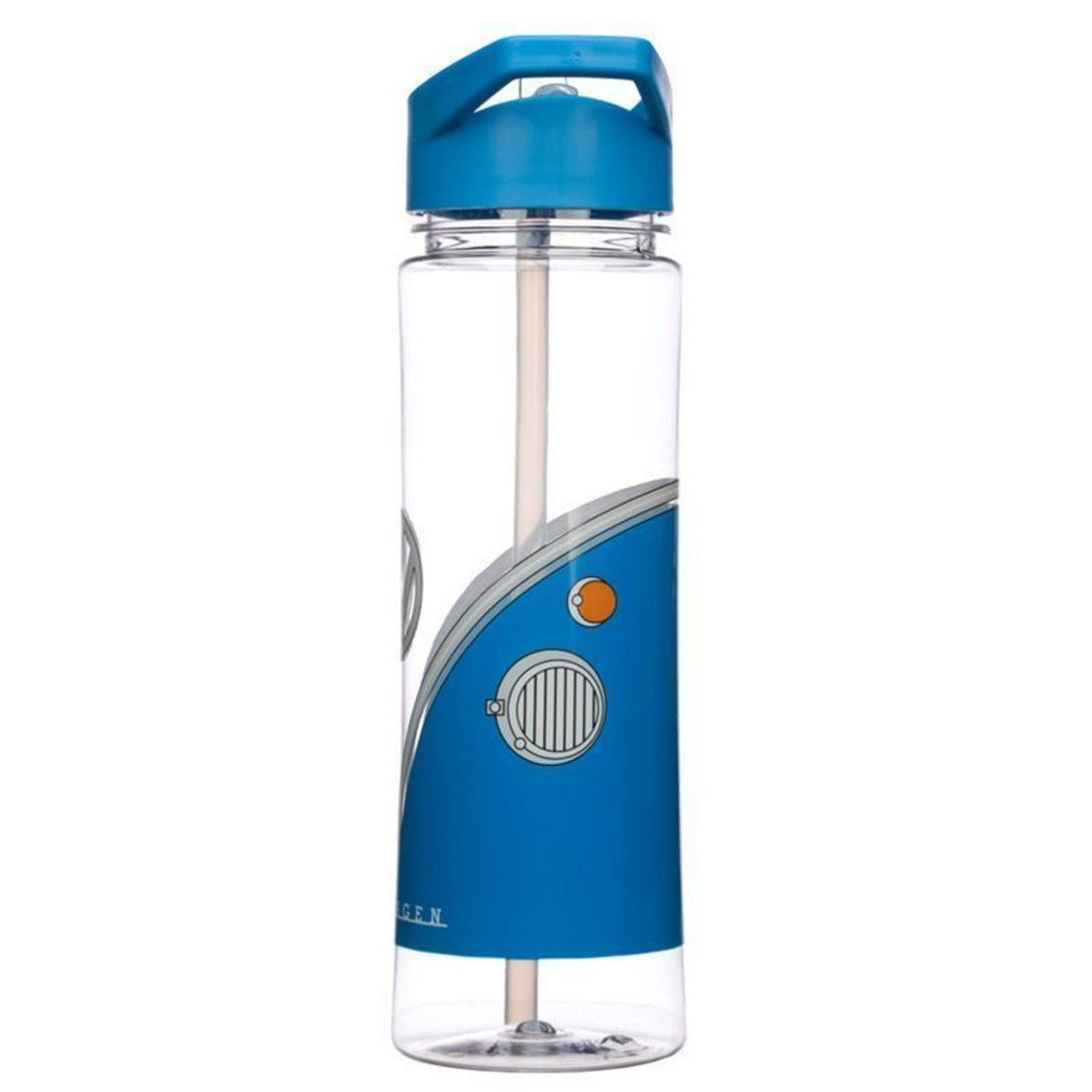 Volkswagen VW T1 Bus Trinkflasche in blau