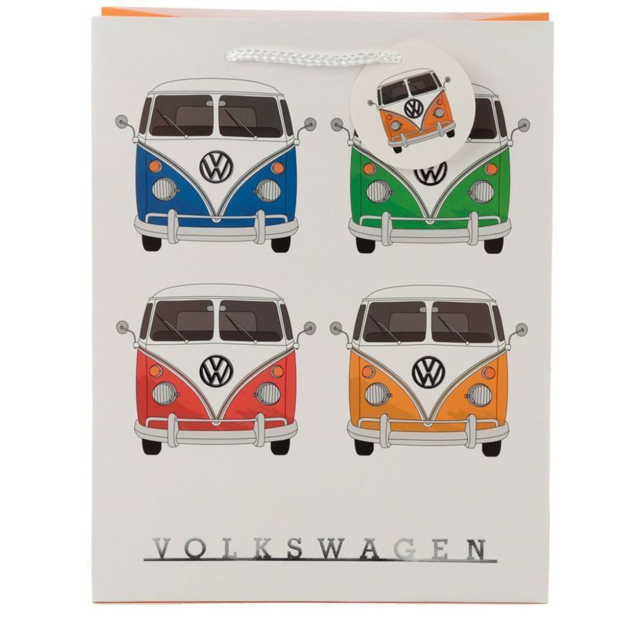 Volkswagen VW T1 Bus Geschenktüte in orange