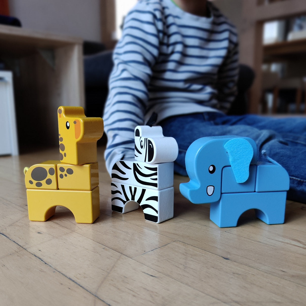 Safari Tiere Spielzeug aus Holz