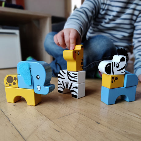 Safari Tiere Spielzeug aus Holz