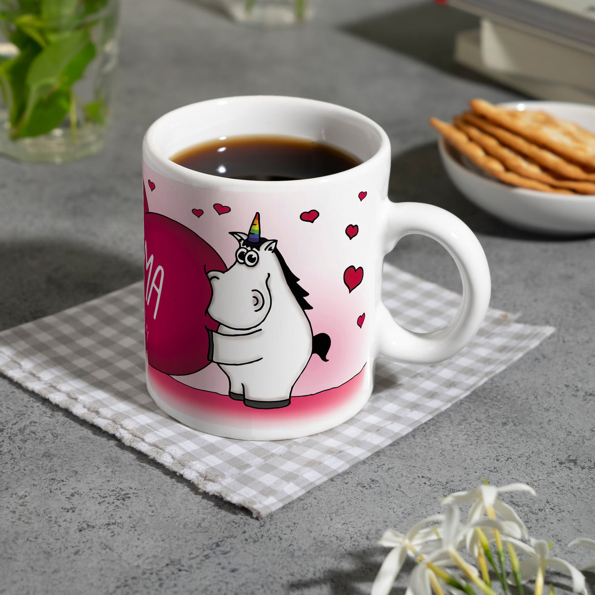 Mama ist die Beste! Honeycorns Einhorn Kaffeebecher